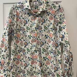 Men's Floral Long Sleeve Shirt by Kurt River